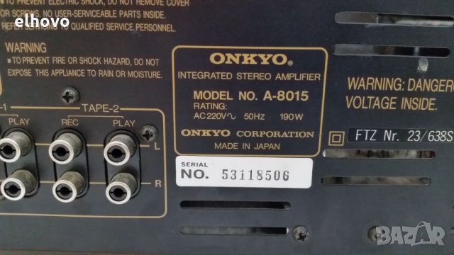 Стерео усилвател ONKYO A-8015, снимка 7 - Ресийвъри, усилватели, смесителни пултове - 26022212