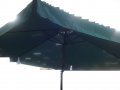 Градински чадър Merida 292 см. диаметър 8 спици и страни . Цвят СИН, снимка 9