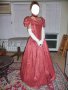 Бална рокля във викториански стил вишнев цвят, снимка 3