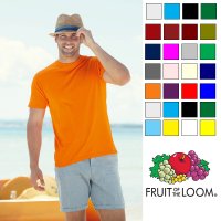тениски Fruit of the loom Белгия нови 100% памук  цвят бял,черен,червен,оранжев,светло син,тъмно син, снимка 2 - Тениски - 14224900