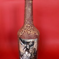 Патриотични бутилки за домашен алкохол - Ръчна изработка!, снимка 6 - Декорация за дома - 16871978