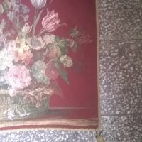 покривка декорирана с цветя, снимка 5 - Антикварни и старинни предмети - 24631941