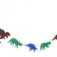 8 Динозаври на въже Парти Гирлянд Банер Флаг филц, снимка 1 - Други - 24717579