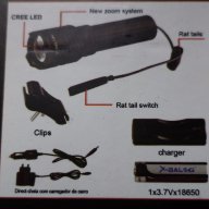 Фенер за лов BL-911-T6 CREE с една батерия 18650, снимка 3 - Екипировка - 16301063
