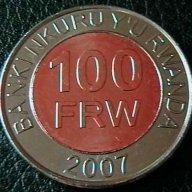 100 франка 2007, Руанда, снимка 2 - Нумизматика и бонистика - 9911960