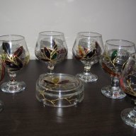 Комплект ръчно рисувани чаши, снимка 1 - Декорация за дома - 15720915