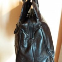 Дам.чанта-"PIECES"-/изк.кожа/-тъм.кафява. Закупена от Италия., снимка 3 - Чанти - 22422352