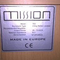 Mission 700 2way/75watts/8ohms-2 броя-внос англия, снимка 13 - Тонколони - 14450108