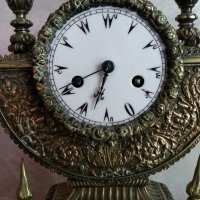 Много рядък Турски бронзов каминен  часовник/Ottoman Turkich Clock/, снимка 7 - Колекции - 21102895