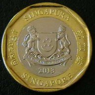 1 долар 2013, Сингапур, снимка 2 - Нумизматика и бонистика - 14436065