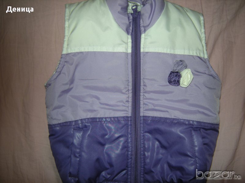 Сладурски елек за малка госпожица, наличен в два цвята, лилаво и розово, снимка 1