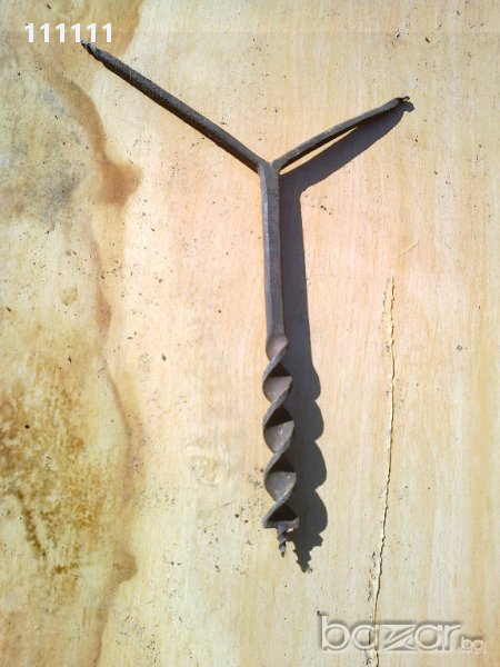 Старинен свредел Кован      16мм. и 6мм., снимка 1