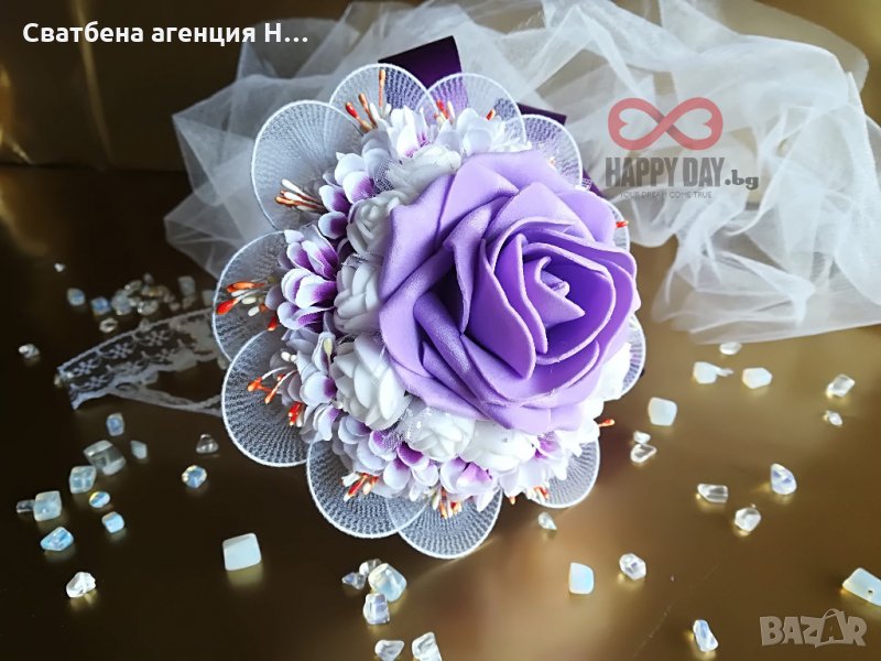 Сватбен букет за хвърляне / букет за шаферки Лучия, снимка 1