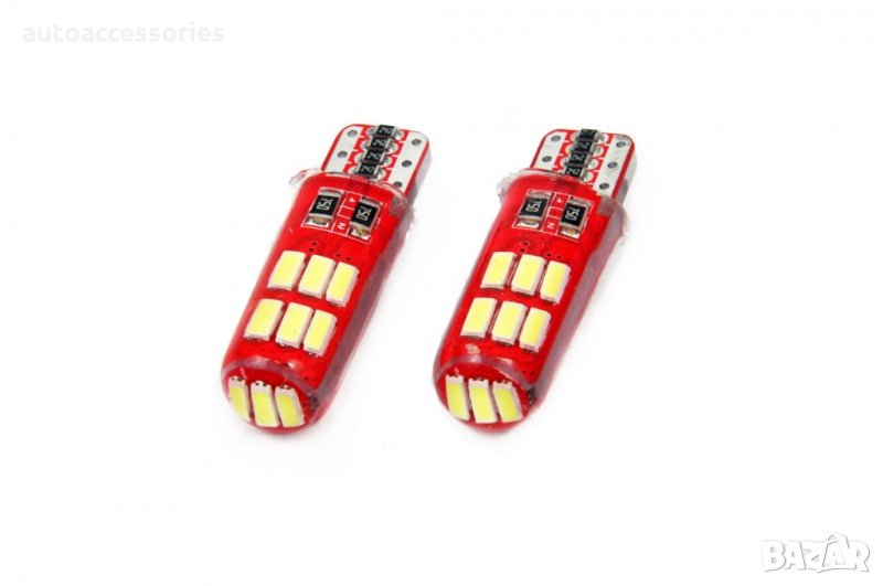 3000050953 Крушка светодиодна LED VERTEX CANBUS 15SMD 4014 T10e (W5W) SILCA бял 12V, снимка 1