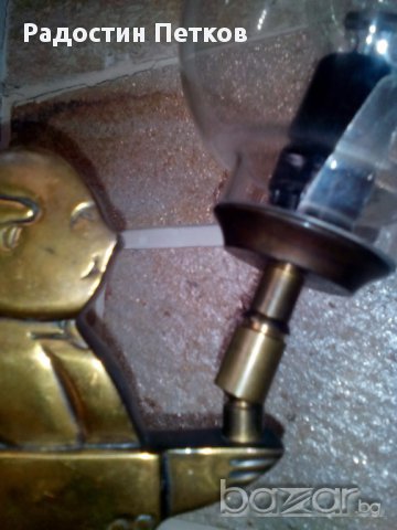 Настолна нощна лампа бронз статуетка, снимка 4 - Настолни лампи - 13232104