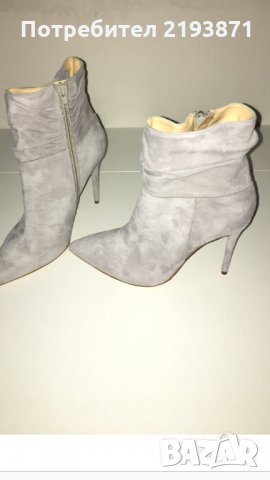 Италиански боти естествена кожа велур номер 40 Mai Piu Senza, снимка 8 - Дамски боти - 24312565