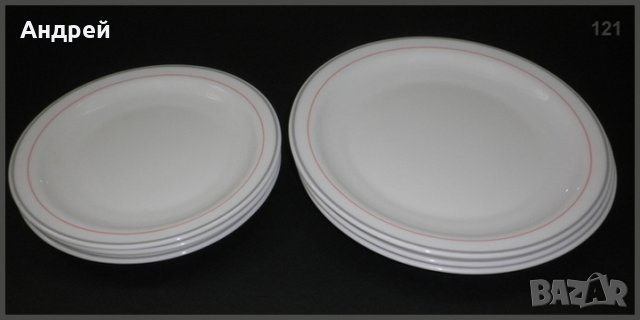 Комплект  „3+3” чинии,от френски аркопал