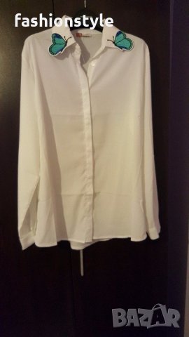 Нова риэа с пеперуда на яката, снимка 1