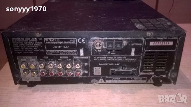 kenwood c-g7 tuner surround processor, снимка 10 - Ресийвъри, усилватели, смесителни пултове - 24573754