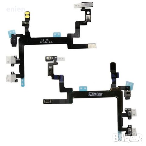 Лентов кабел за iPhone 5 5S + бутон включване, снимка 1 - Резервни части за телефони - 24936972