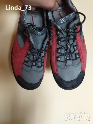 Дам.обувки/маратонки-/ест.кожа/-"JANINA"-№39-цвят-черно+червено. Закупени от Германия., снимка 7 - Дамски ежедневни обувки - 24927287
