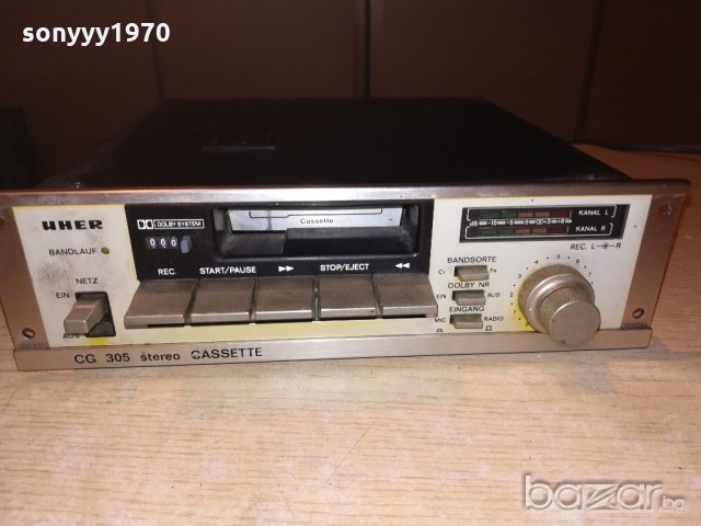 uher cg305 deck-made in japan-23.5х25х7см-внос швеицария, снимка 6 - Декове - 20651803