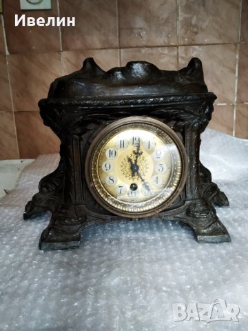 каминен часовник в стил арт нуво, снимка 1 - Антикварни и старинни предмети - 26152081