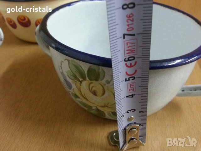 емайлирани купички чаши, снимка 3 - Антикварни и старинни предмети - 23915635