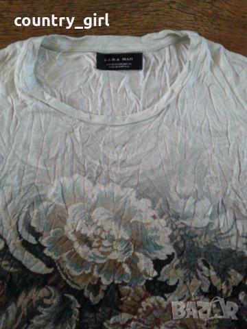 Zara Man  - страхотна мъжка тениска КАТО НОВА, снимка 2 - Тениски - 21614495