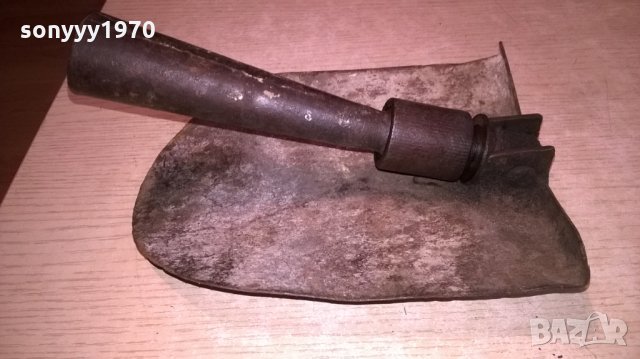 стара сгъваема лопата-36х15см-метална, снимка 4 - Градински инструменти - 22817696