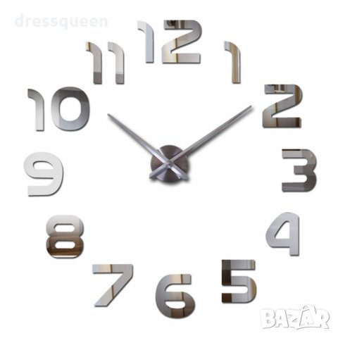 4702 3D стенен часовник с Арабски цифри, снимка 2 - Други - 25072743