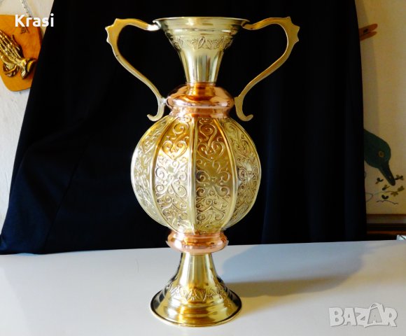 Медна ваза,медна кана,амфора 1.6 кг.