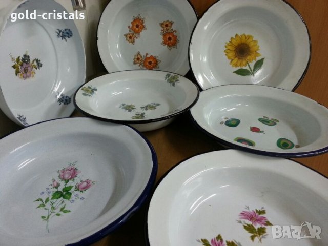емайлирани чинии , снимка 11 - Антикварни и старинни предмети - 25058415