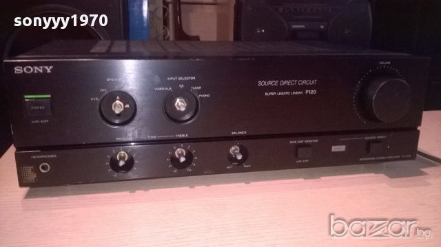 sony ta-f120a-amplifier-made in japan-внос швеицария, снимка 4 - Ресийвъри, усилватели, смесителни пултове - 14592358
