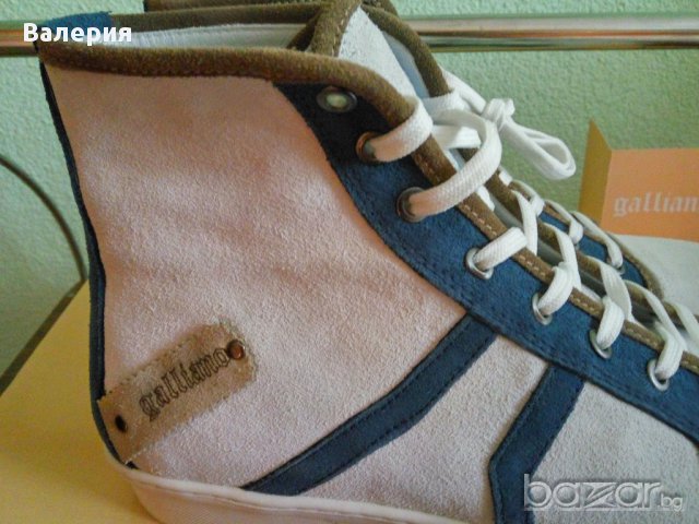 Високи кожени кецове Galliano, снимка 7 - Кецове - 18055290