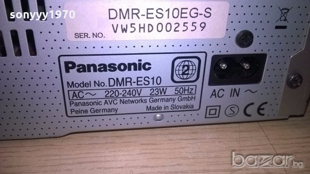 поръчано-panasonic dmr-es10 dvd recorder-за ремонт, снимка 14 - Ресийвъри, усилватели, смесителни пултове - 18414537
