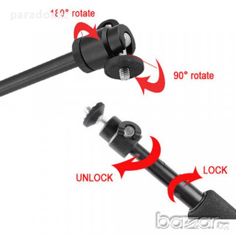 Монопод клас 3, Адаптер, 55см + приставка за GoPro, снимка 3 - Други - 10532739