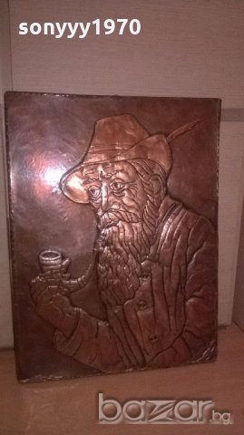 Картина-мед/месинг-62х45см-внос швеицария, снимка 9 - Антикварни и старинни предмети - 18643884