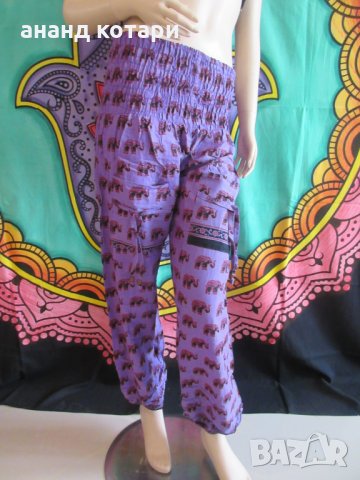 Индийски летни памучни шалвари, снимка 3 - Панталони - 24261141