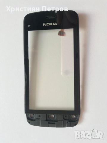 Предно стъкло + тъч + рамка за Nokia C5-03, снимка 2 - Резервни части за телефони - 26115370