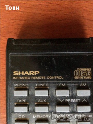 Дистанционно SHARP, снимка 2 - Аудиосистеми - 17797469