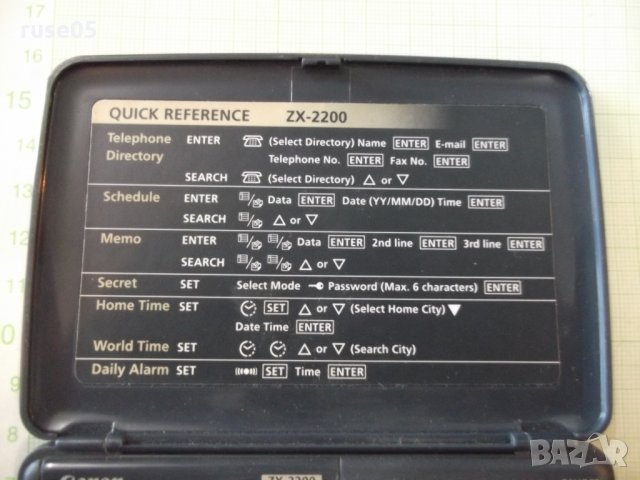 Органайзер ''CANON - ZX - 2200'' работещ, снимка 3 - Друга електроника - 24654964