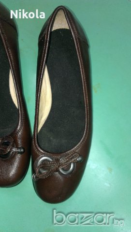  Ортопедични дамски кожени обувки - кафяви №38 , снимка 10 - Дамски ежедневни обувки - 18641195