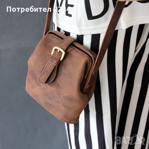 Чанта от естествена кожа тип каубой, снимка 2 - Чанти - 25411671