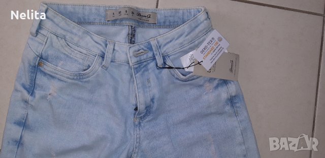 Момичешки дънки тип ГЪРЛФРЕНД - Girlfriend - размер 32, УК 4 , снимка 2 - Детски панталони и дънки - 26092495