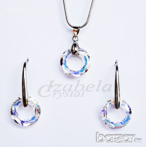 Комплект Сваровски ''Cosmic Ring''Crystals from SWAROVSKI ® , снимка 2 - Колиета, медальони, синджири - 20912449