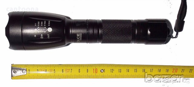 Фенер POLICE CREE T6 със зуум - 1000 лумена, снимка 4 - Екипировка - 13721209