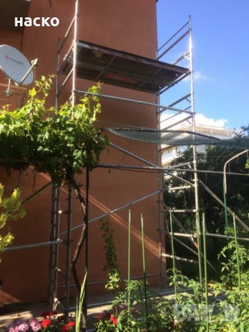 двойно мобилно алуминиево скеле много леко и стабилно до 6м раб височина, снимка 6 - Други ремонти - 22216078