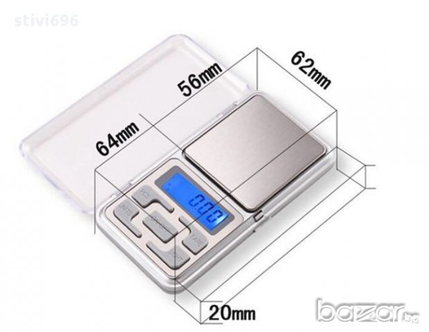  Електронна везна -  300гр. / 0.01 гр безплатна доставка.,100 % Ново., снимка 2 - Други - 10357395