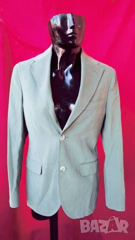 Маслено зелено сако М, снимка 1